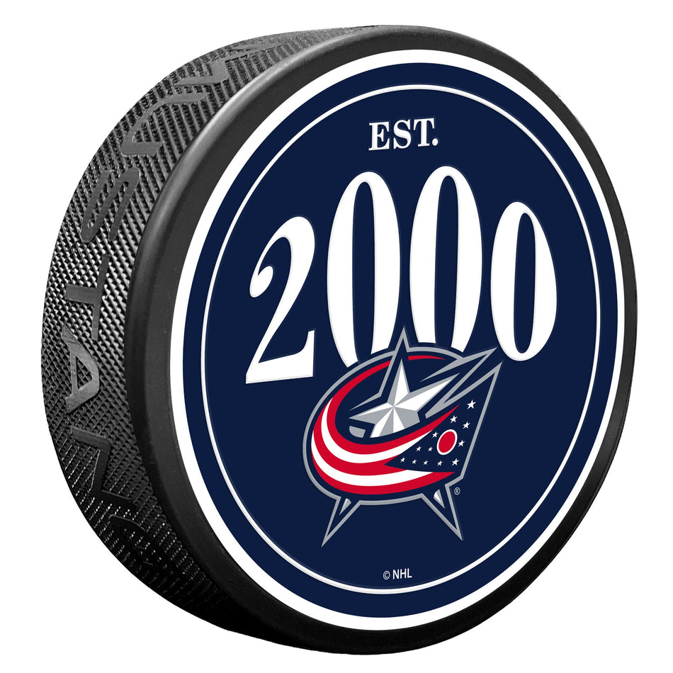 Levně Puk Columbus Blue Jackets NHL Founding Year