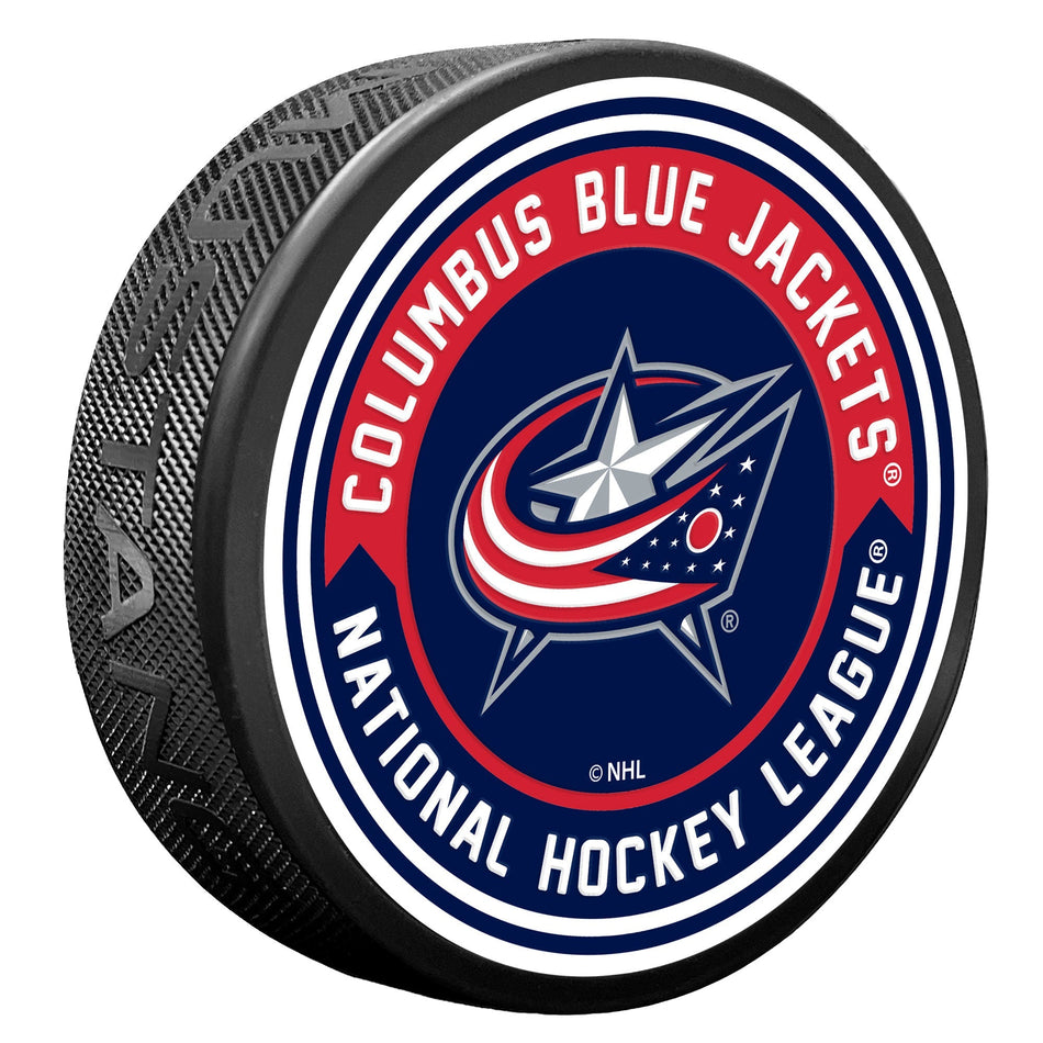 Levně Puk Columbus Blue Jackets NHL Arrow
