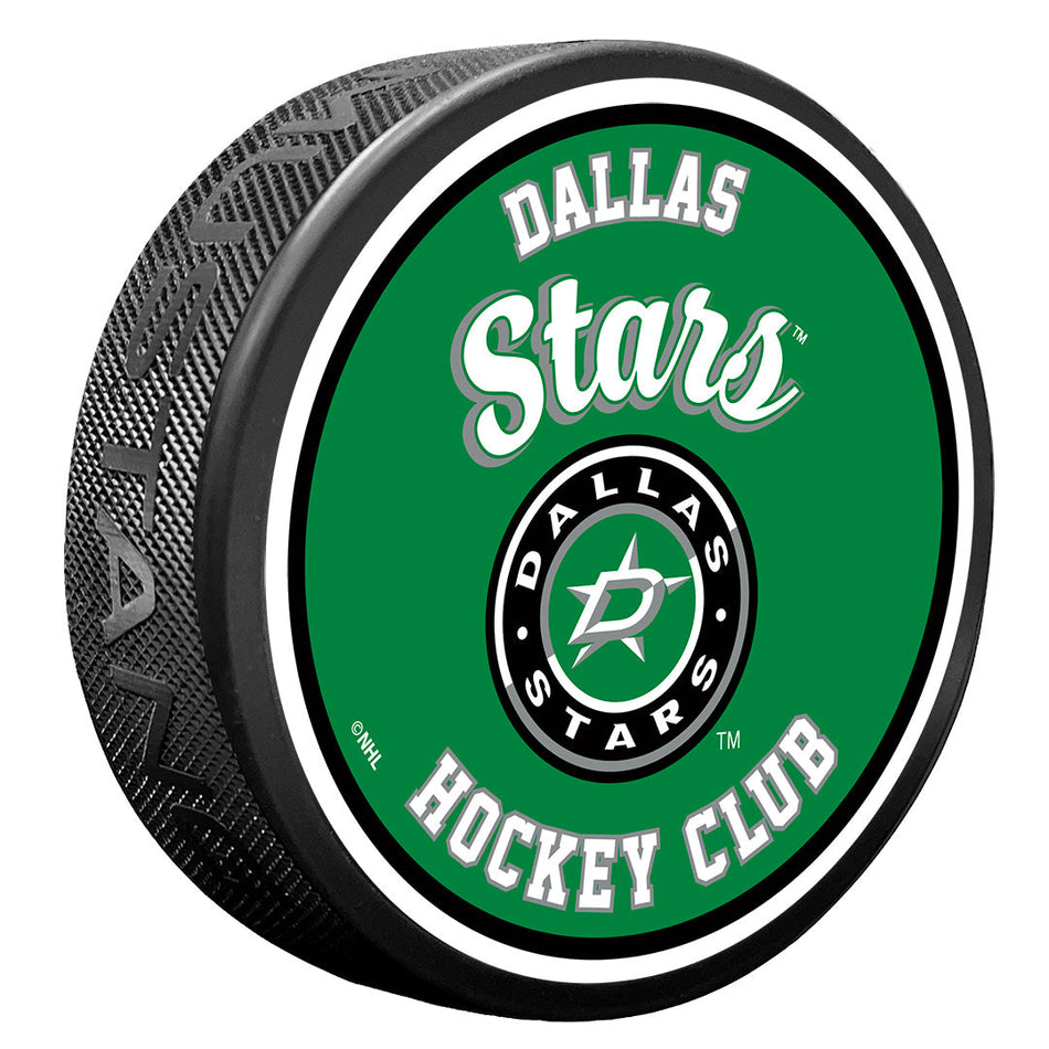 Levně Puk Dallas Stars NHL Retro Script
