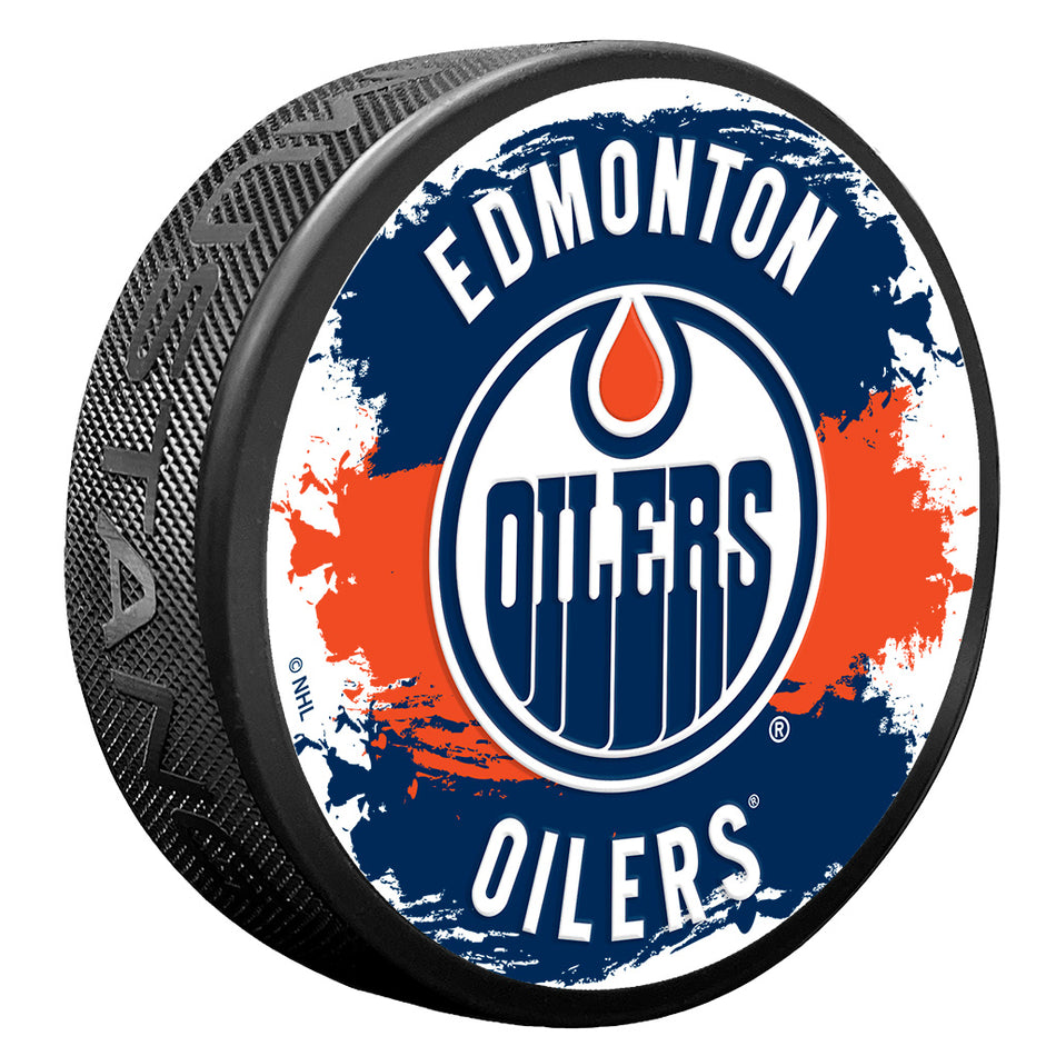 Levně Puk Edmonton Oilers NHL Splash