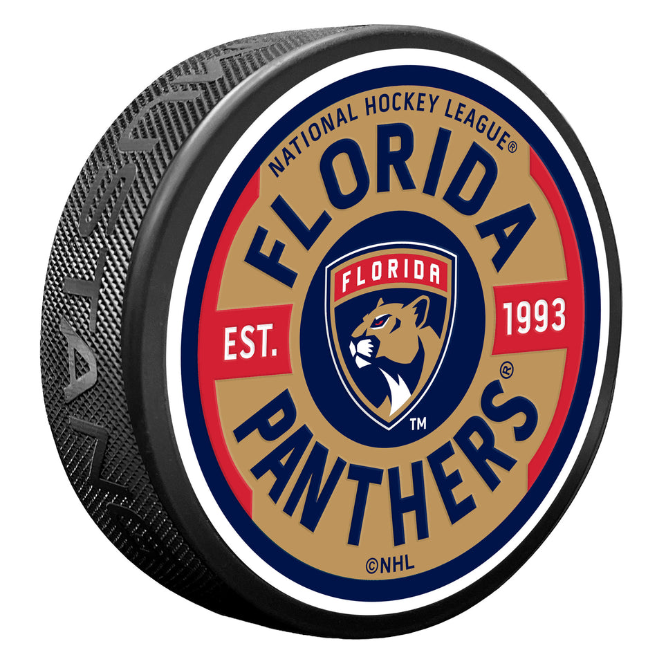 Puk Florida Panthers NHL Gear Textured Puck