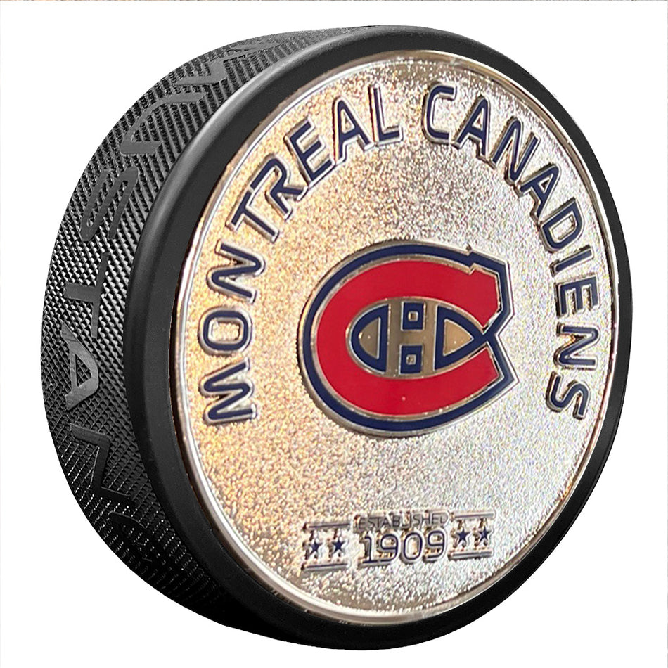 Levně Puk Montreal Canadiens NHL Established Silver Medallion