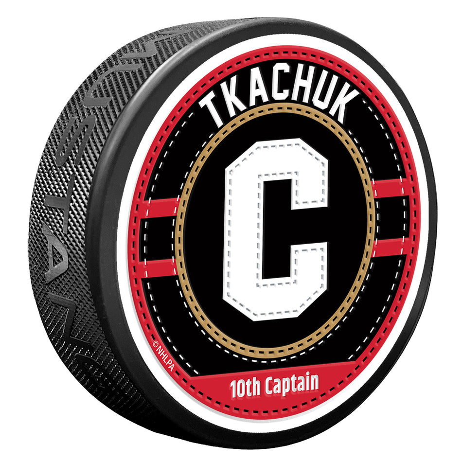 Levně Puk Ottawa Senators NHL Captain Jersey Stitch