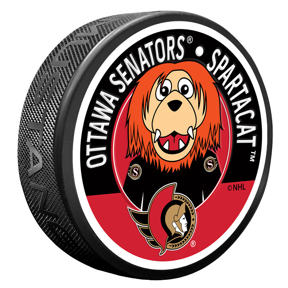 Levně Puk Ottawa Senators NHL Sparty Mascot Textured Puck