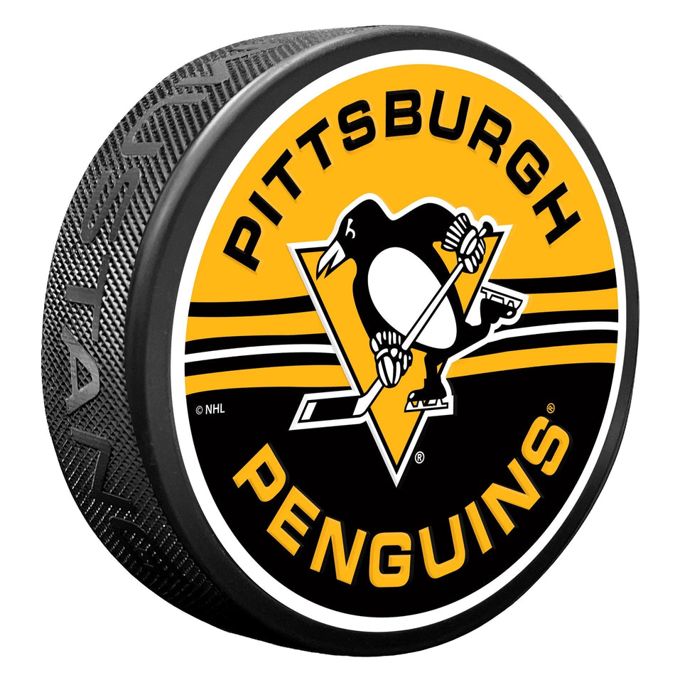 Levně Puk Pittsburgh Penguins NHL Half & Half