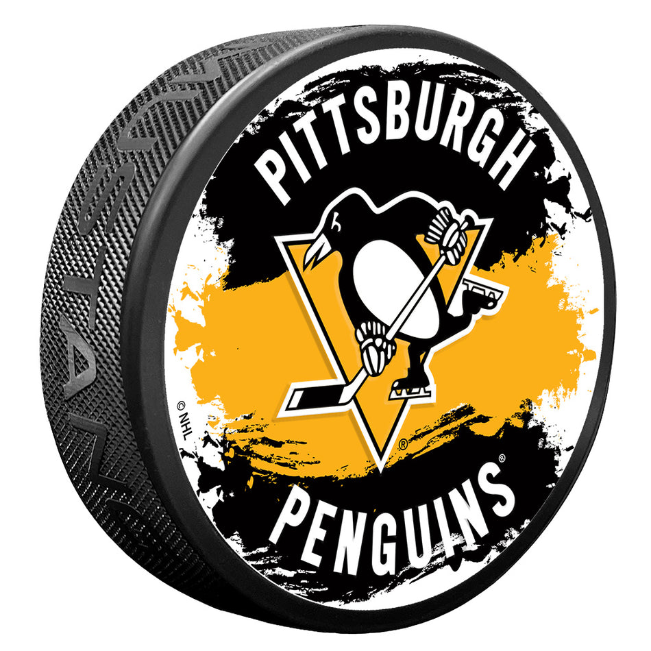 Levně Puk Pittsburgh Penguins NHL Splash