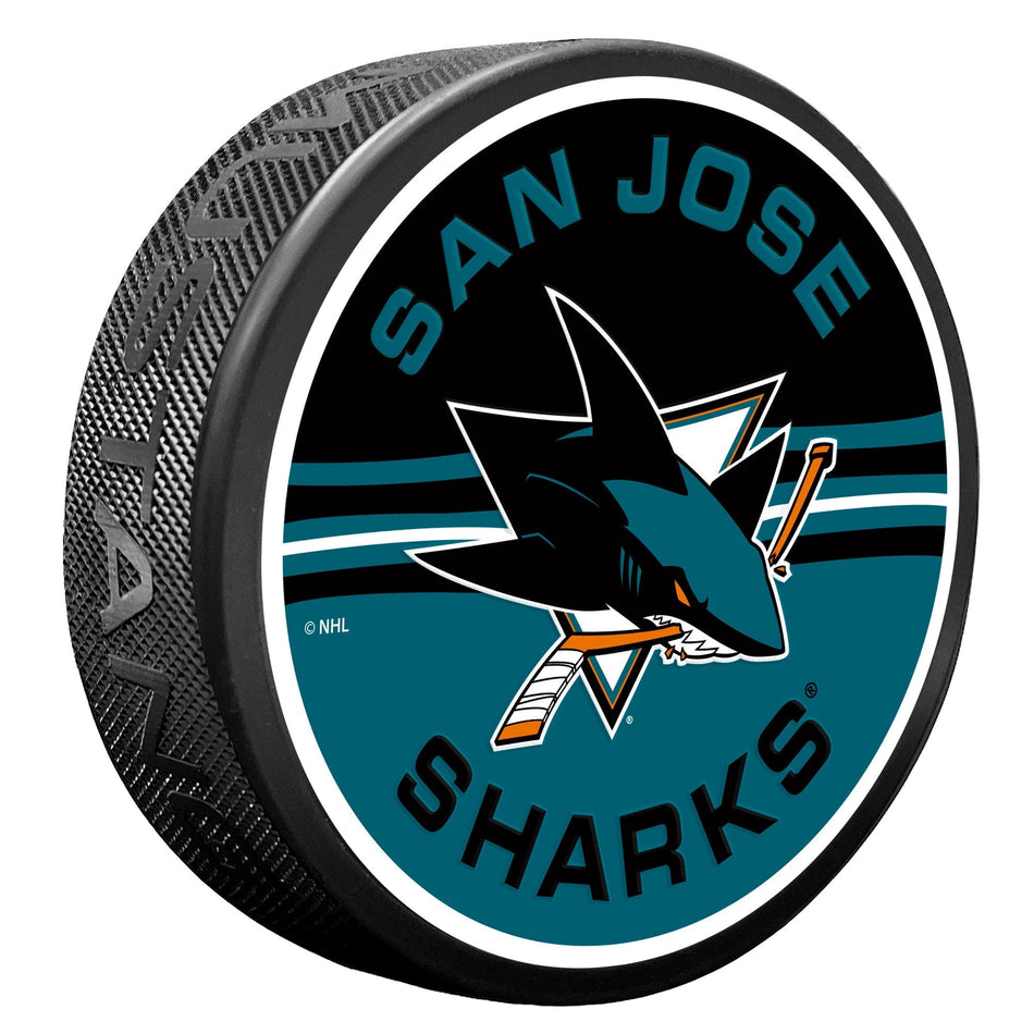 Levně Puk San Jose Sharks NHL Half & Half