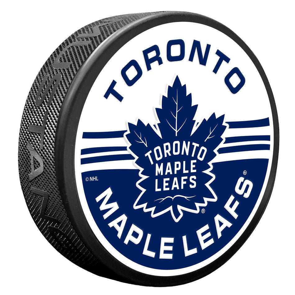 Levně Puk Toronto Maple Leafs NHL Half & Half