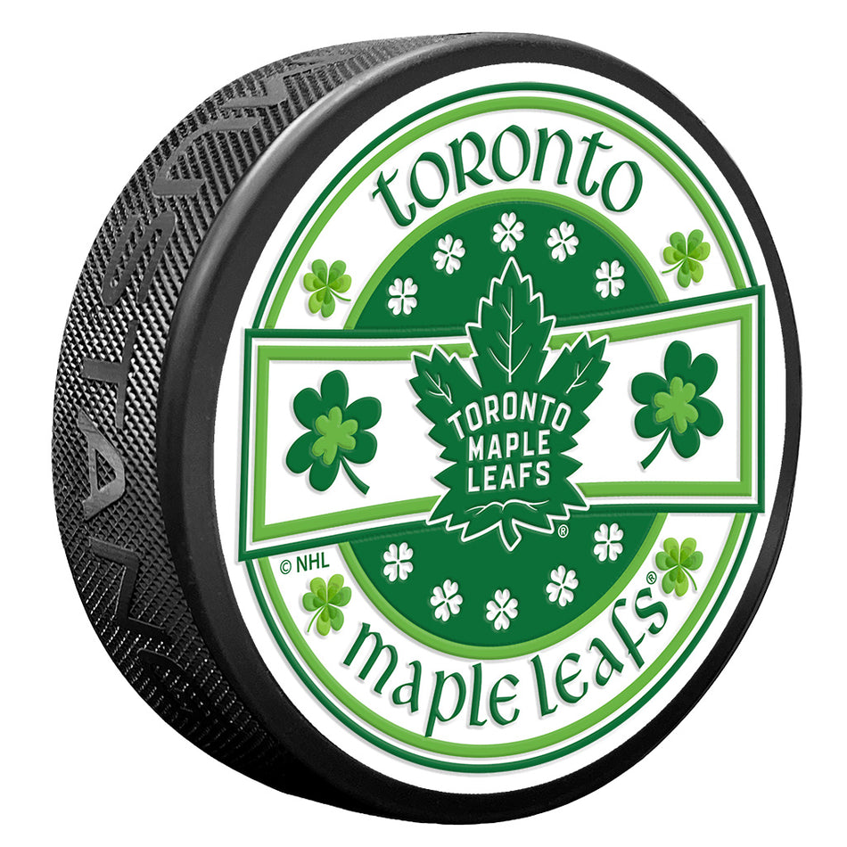 Levně Puk Toronto Maple Leafs NHL Lucky St. Patricks Day Puck