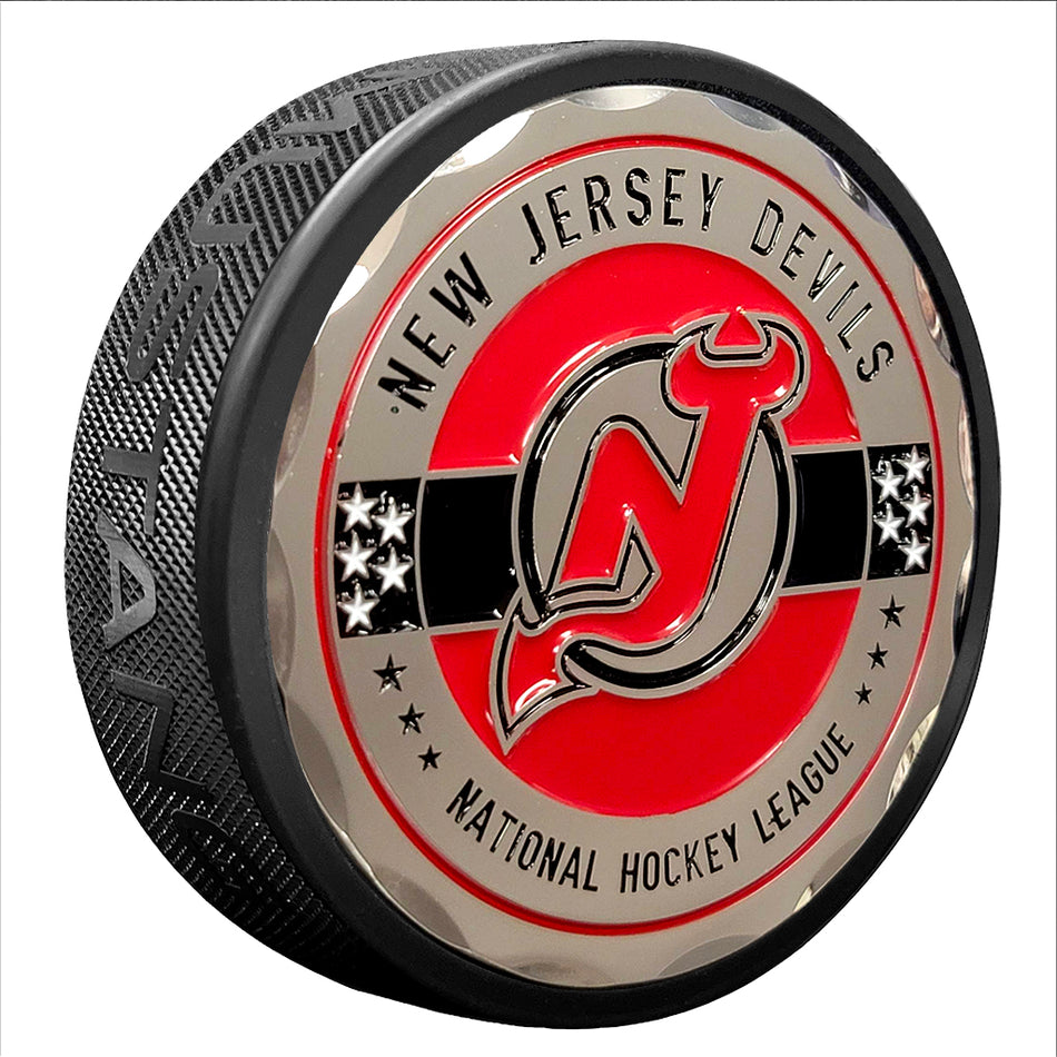 Levně Puk New Jersey Devils NHL Stars & Stripes Medallion