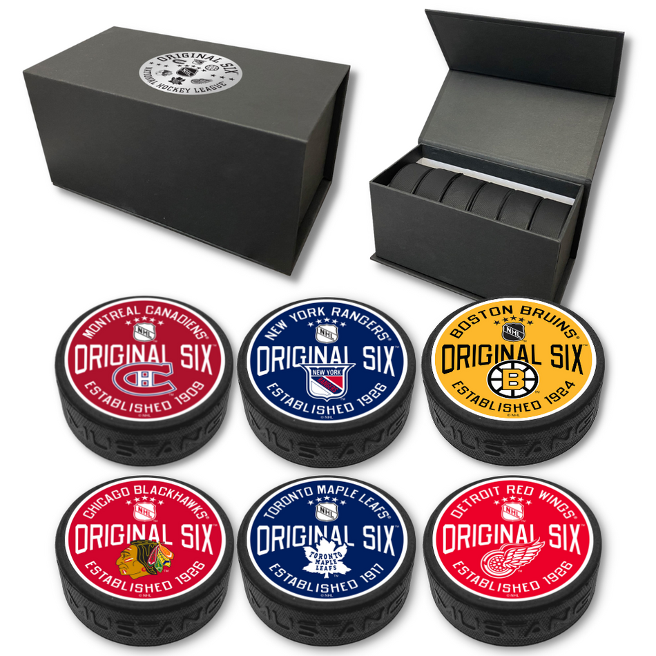 Levně Puk NHL Collectible Puck Set - Original 6