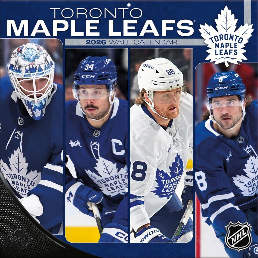 Kalendář Toronto Maple Leafs NHL 2026 Wall Calendar