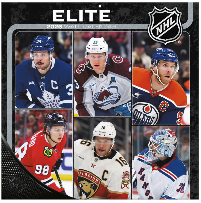 Kalendář NHL Elite 2026 Wall Calendar