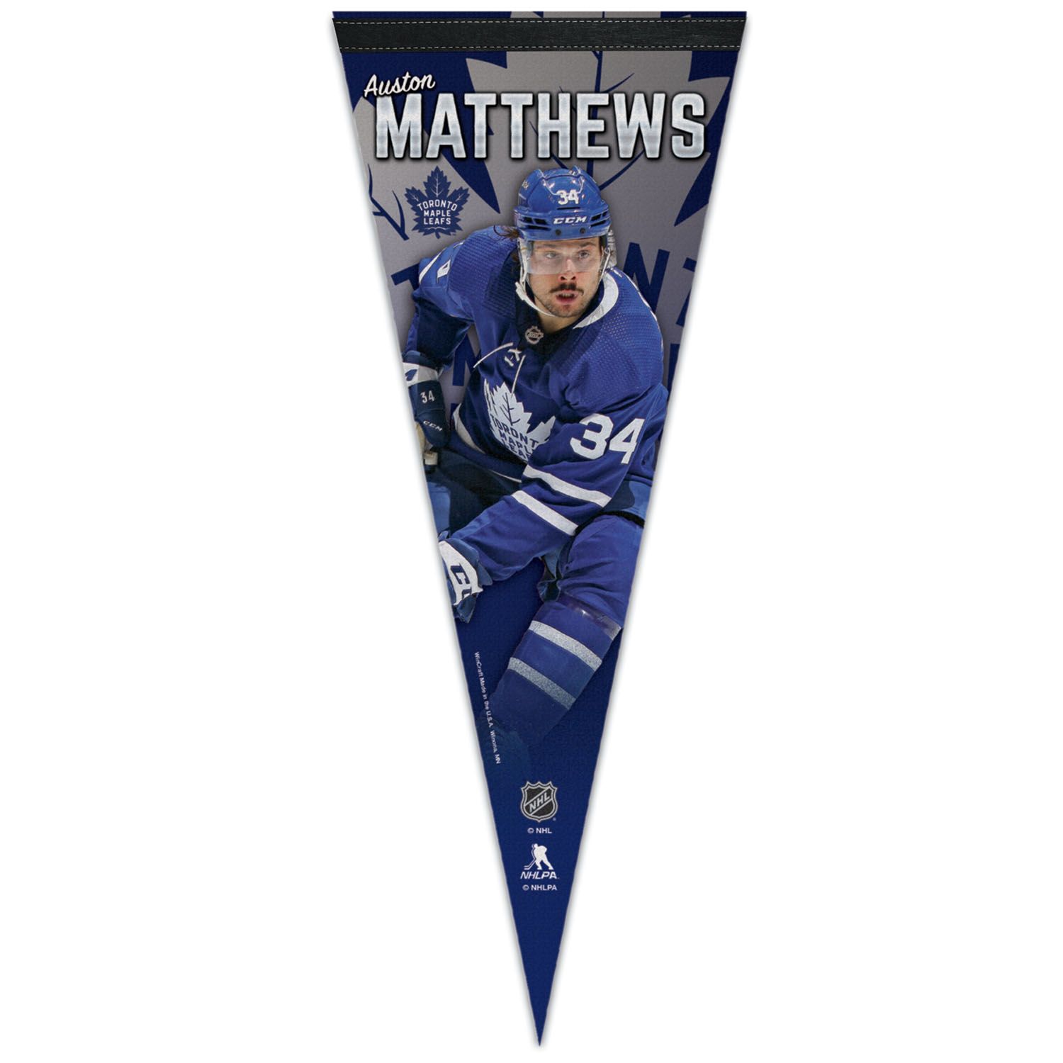 Levně Vlajka Auston Matthews Toronto Maple Leafs NHL Premium Pennant