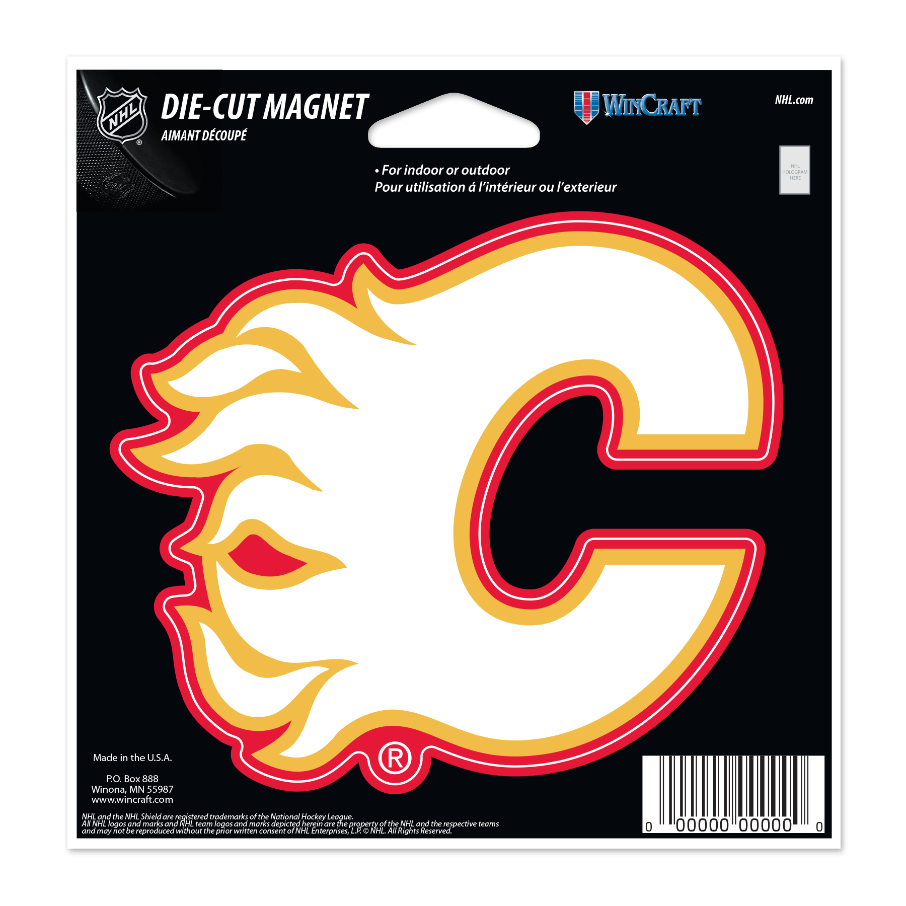 Levně Magnet Calgary Flames NHL Die Cut Magnet