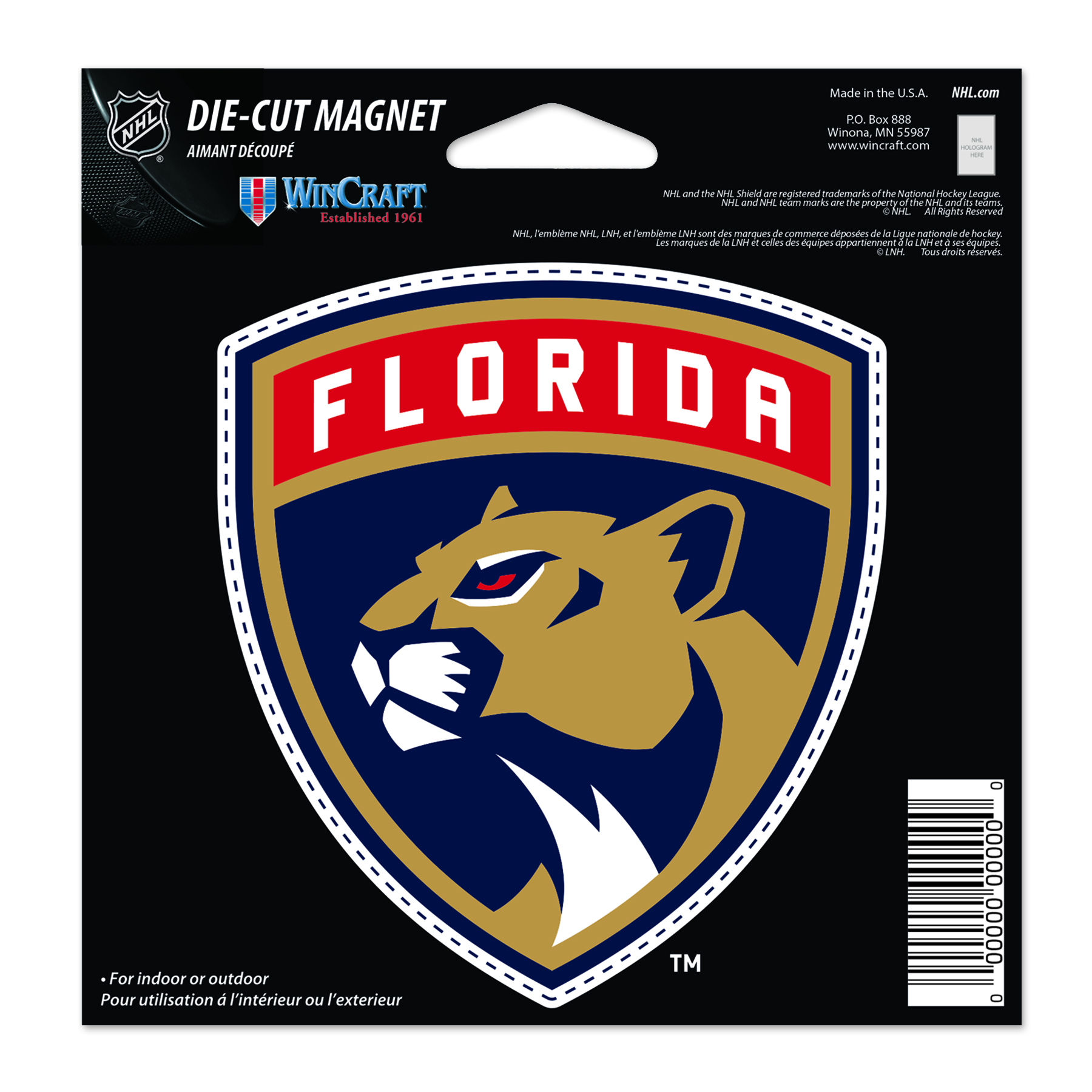 Magnet Florida Panthers NHL Die Cut Magnet