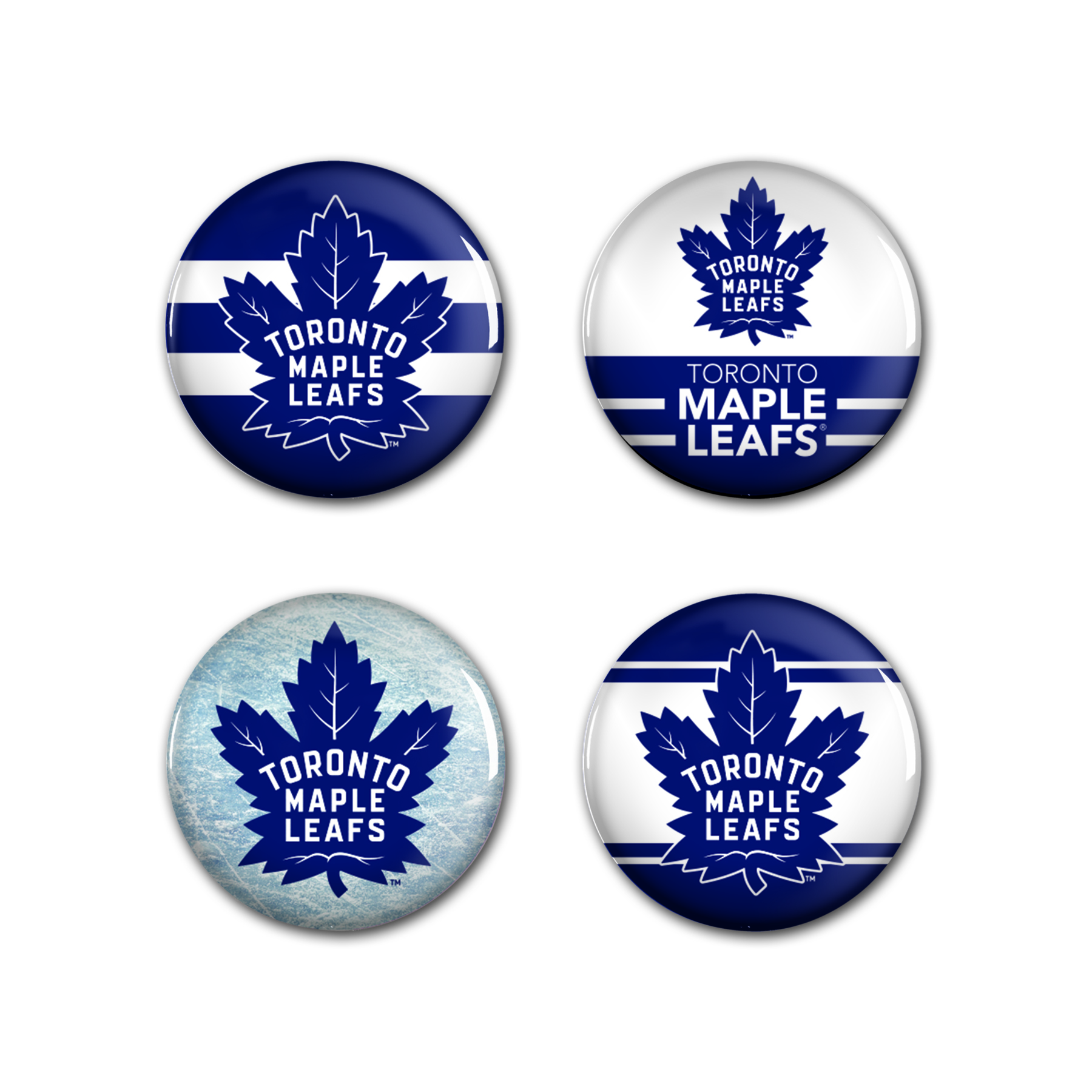 Levně Sada placek Toronto Maple Leafs NHL Button 4 Pack