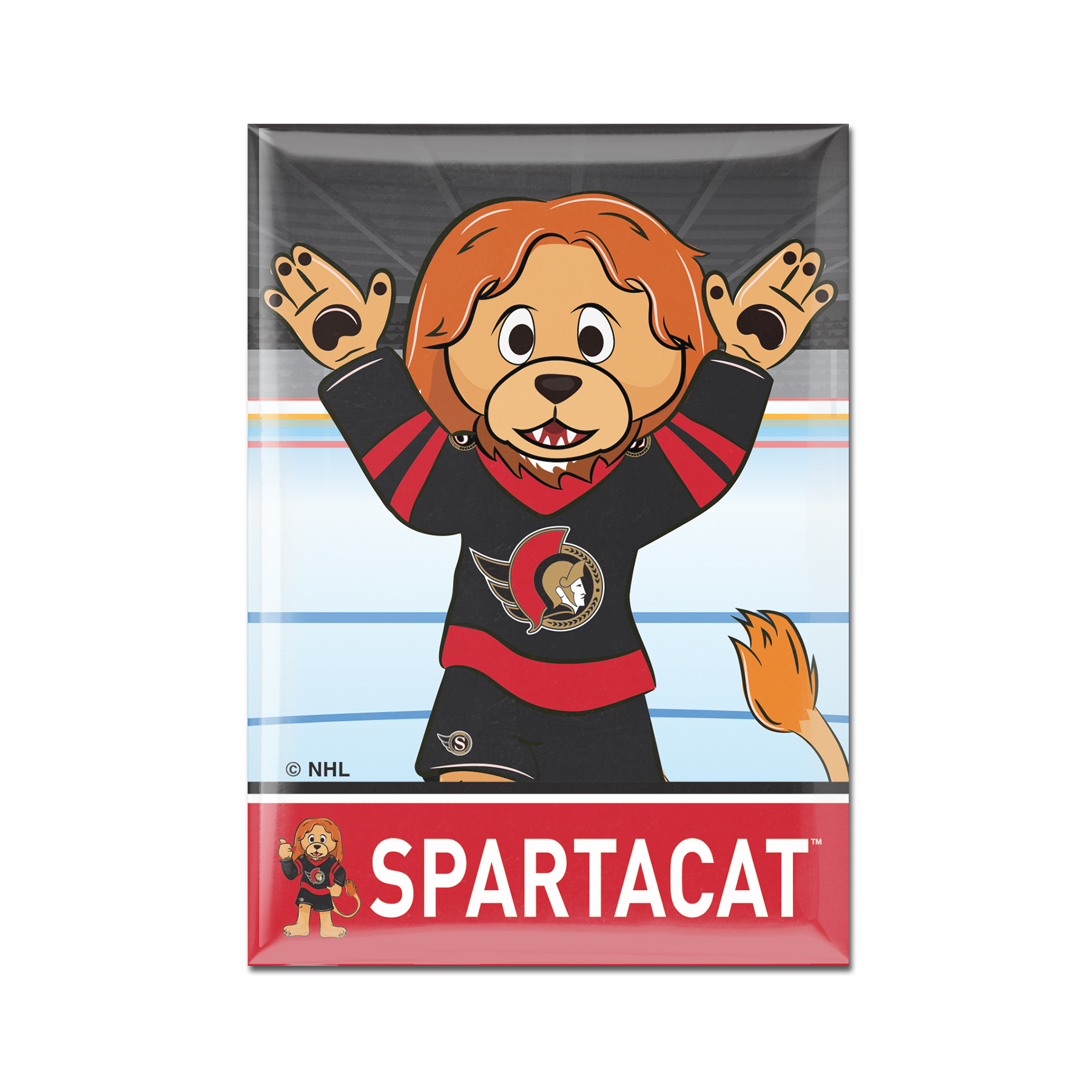 Levně Magnet Ottawa Senators NHL Metal Magnet MASCOT