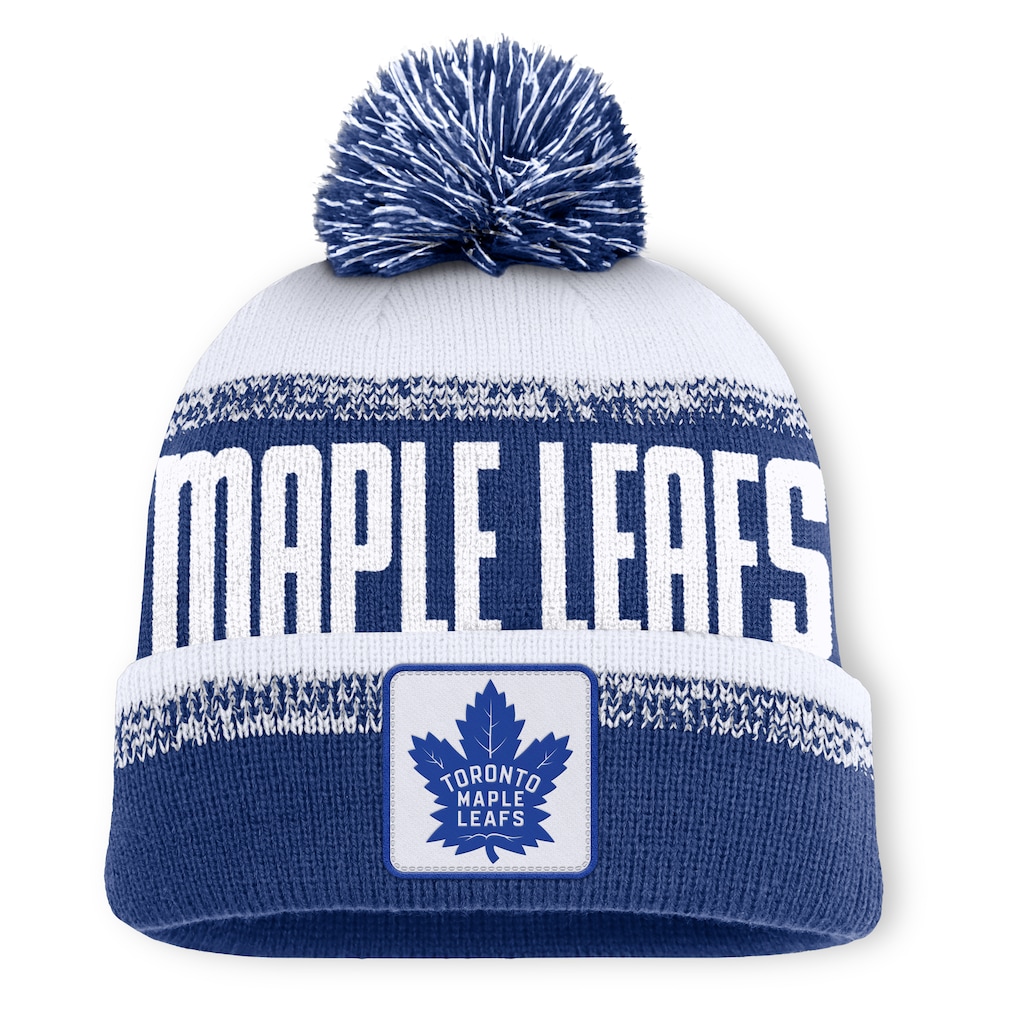 Pánská zimní čepice Toronto Maple Leafs NHL Thrive Cuffed Pom Beanie