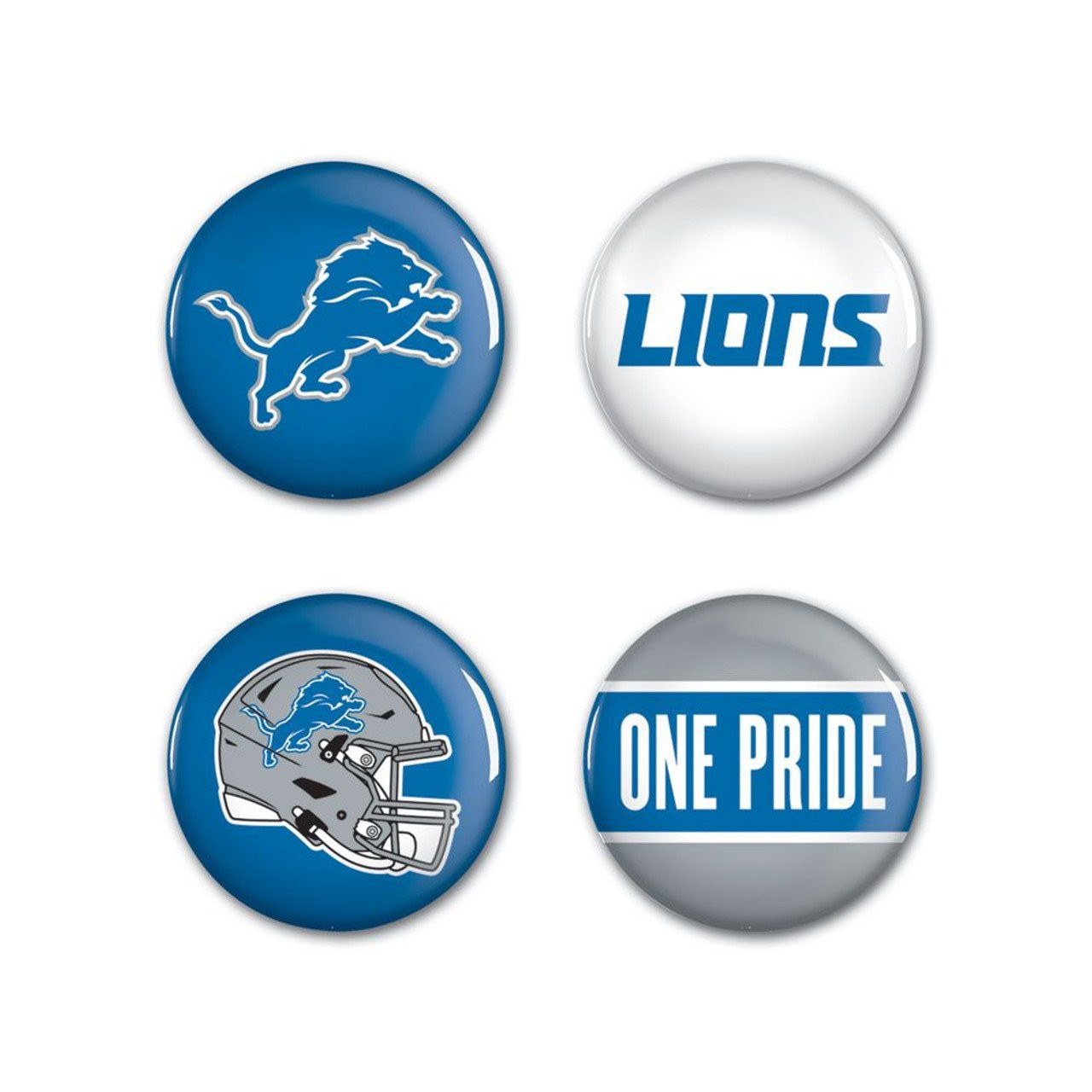 Sada placek Detroit Lions NFL Button 4 Pack
