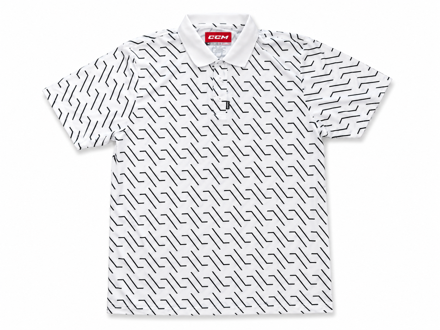 Pánské tričko CCM Printed Blanc de Blanc Poloshirt Velikost: XXL