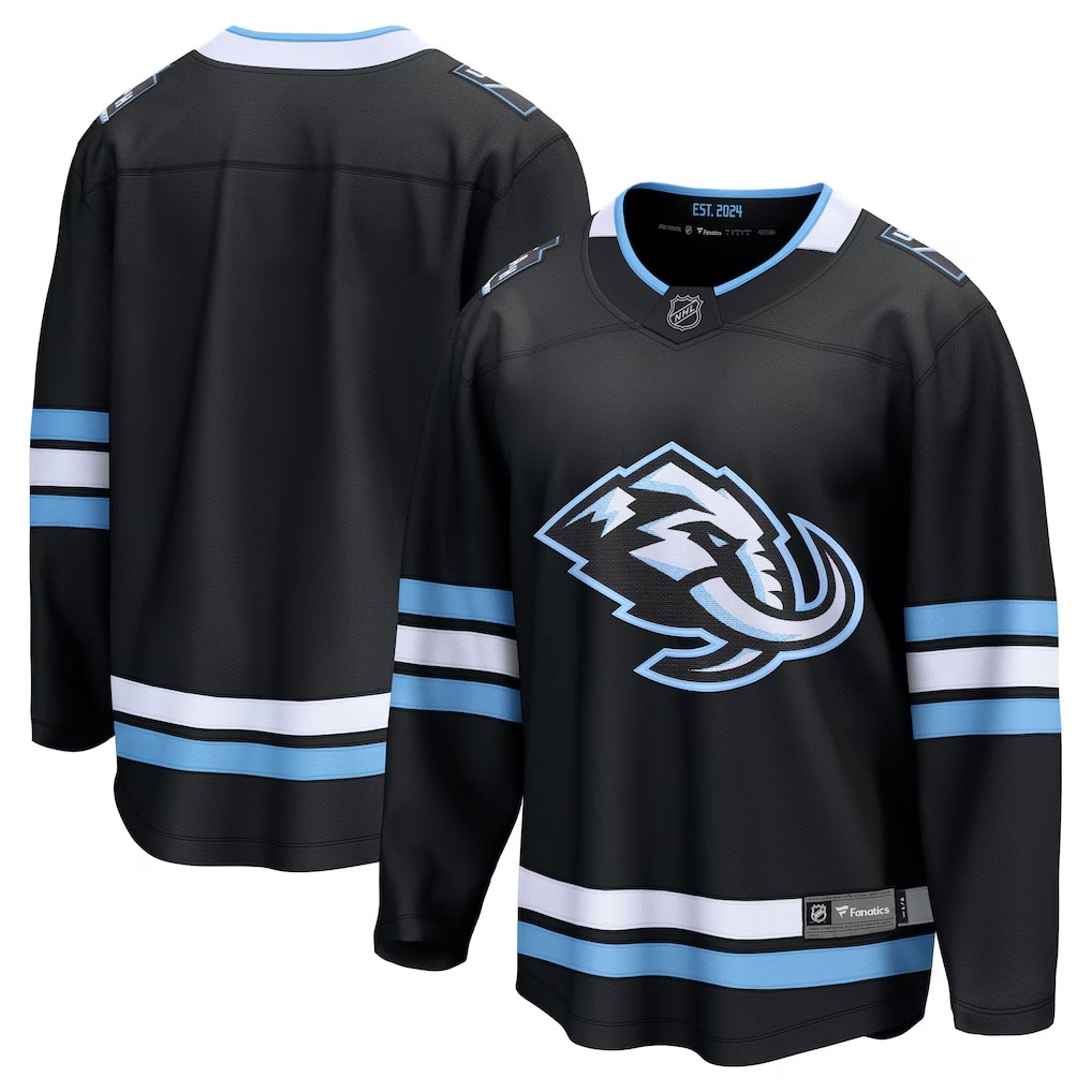 Pánský dres Utah Mammoth NHL Breakaway Home Jersey - Black Velikost: XXXL