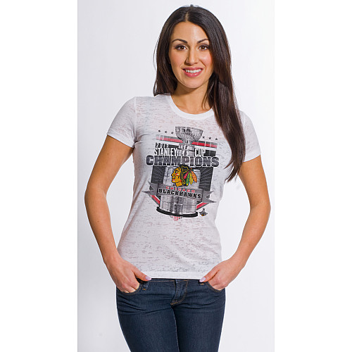 Levelwear Dámské NHL Tričko Chicago Blackhawks 2013 Stanley Cup Champions Core Velikost: S