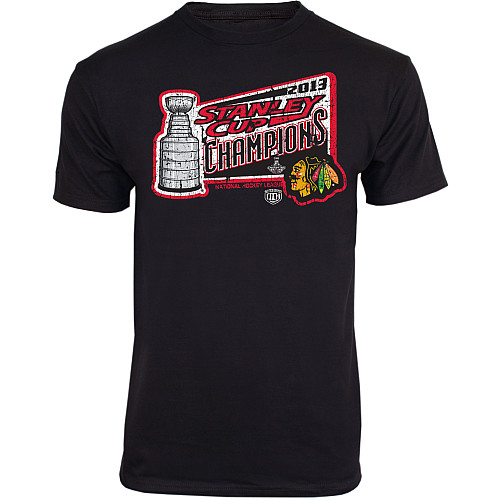 Old Time Hockey Dětské NHL Tričko Chicago Blackhawks 2013 Stanley Cup Champions Bothan Velikost: Dětské S (6 - 8 let)