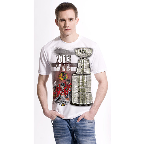 Levelwear NHL Tričko Chicago Blackhawks 2013 Stanley Cup Champions Big Stanley Velikost: S