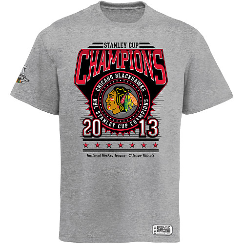 Rinkside NHL Tričko Chicago Blackhawks 2013 Stanley Cup Champions Circle Velikost: S