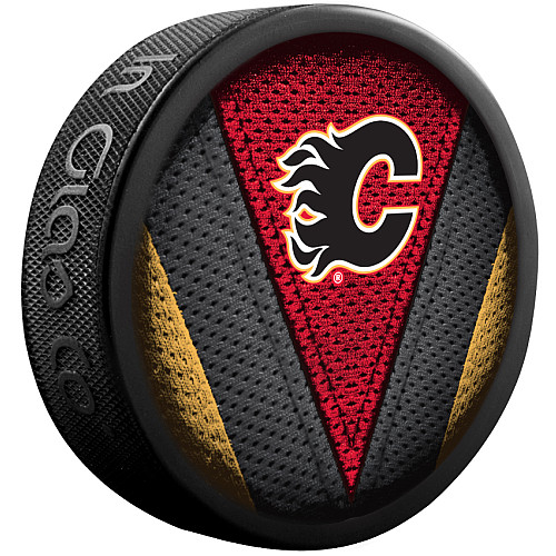 Levně Puk Calgary Flames NHL Stitch
