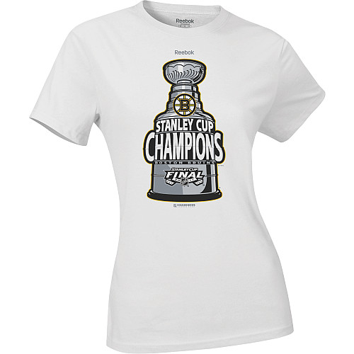 Reebok Tričko - Boston Bruins 2011 Stanley Cup Champions - dámské Velikost: M