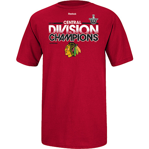 Reebok Tričko - Division Champions 2013 - Chicago Blackhawks Velikost: S