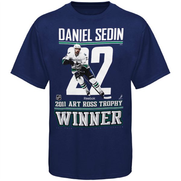 Reebok Tričko - Vancouver Canucks Daniel Sedin 2011 Art Ross Trophy Winner Velikost: XL