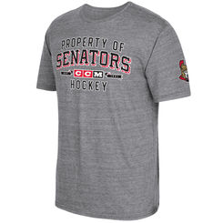 Pánské tričko Ottawa Senators NHL CCM Property Block Tri-Blend Velikost: S