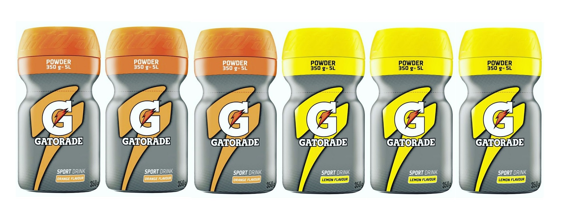 Levně Gatorade Balíček SIX POWDER 6x 350g