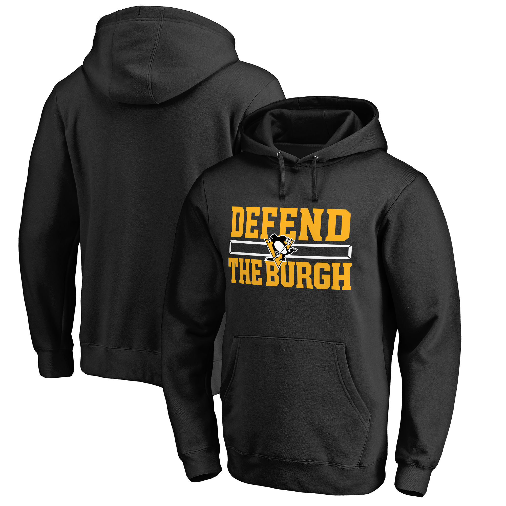 Levně Pánská mikina Pittsburgh Penguins NHL Hometown Collection Defend Pullover Hoodie