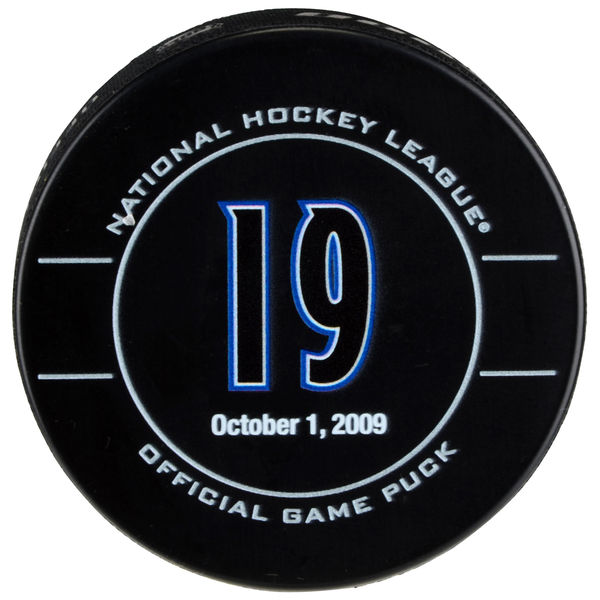 Inglasco / Sherwood Puk Joe Sakic October 1, 2009 Retirement Night Official Game Puck