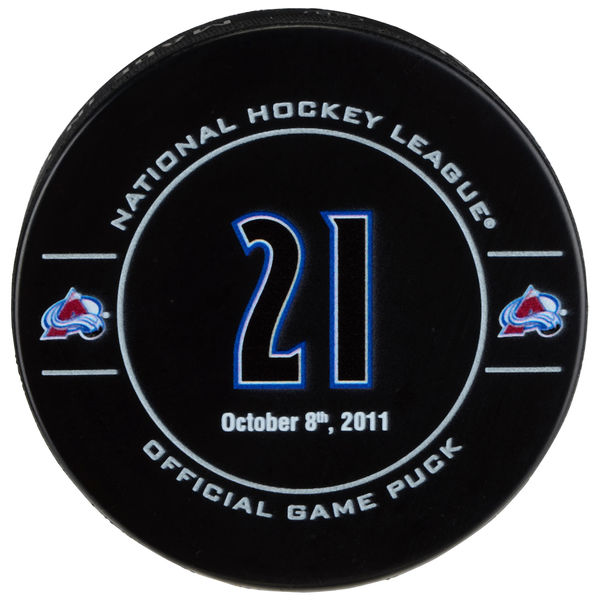 Inglasco / Sherwood Puk Peter Forsberg October 8, 2011 Retirement Night Official Game Puck