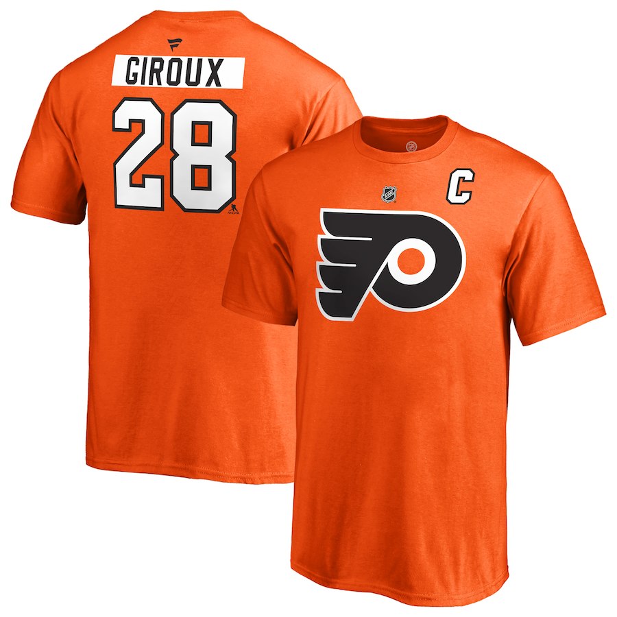 Levně Dětské tričko #28 Claude Giroux Philadelphia Flyers NHL Stack Logo Name & Number