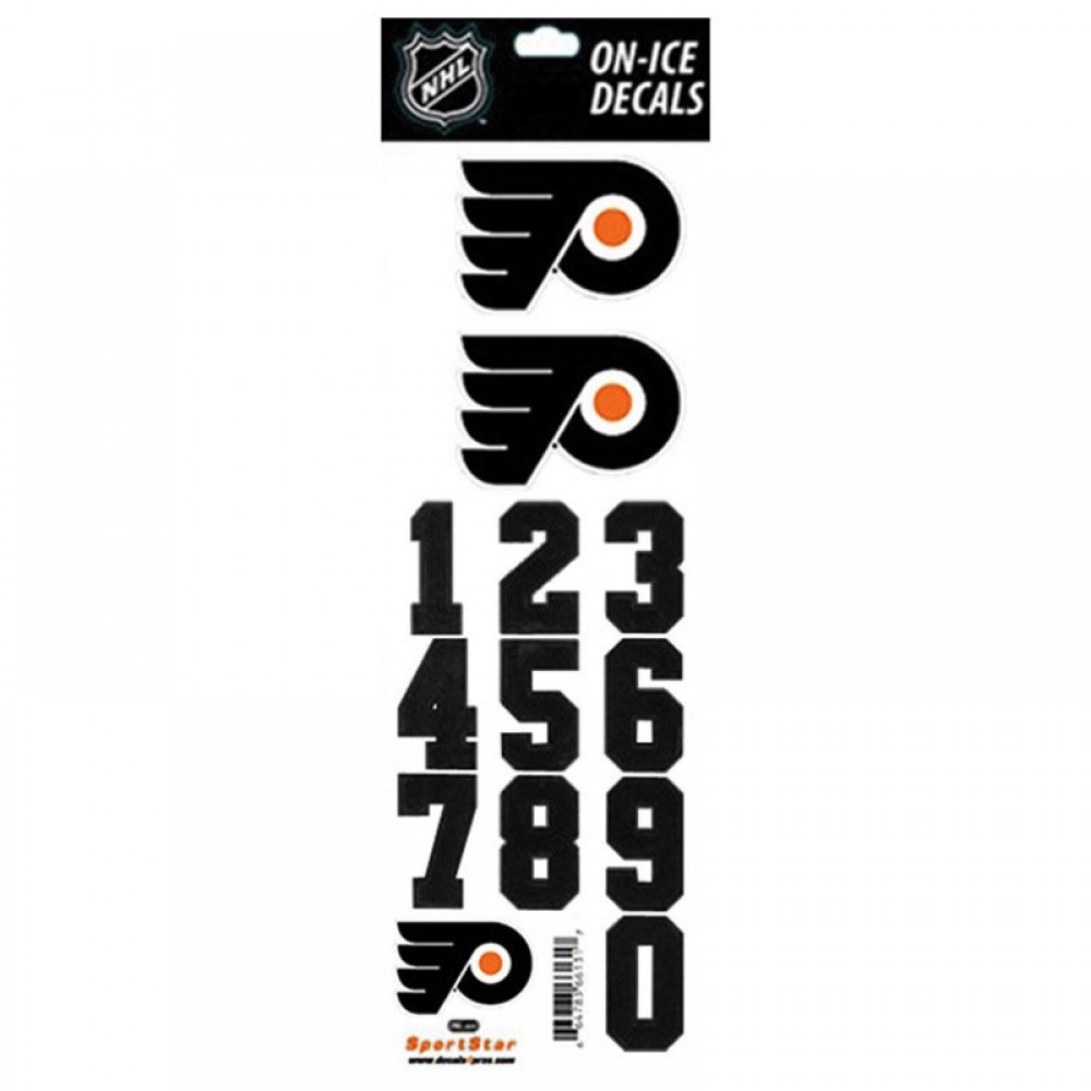 Samolepky na Helmu Philadelphia Flyers Decals
