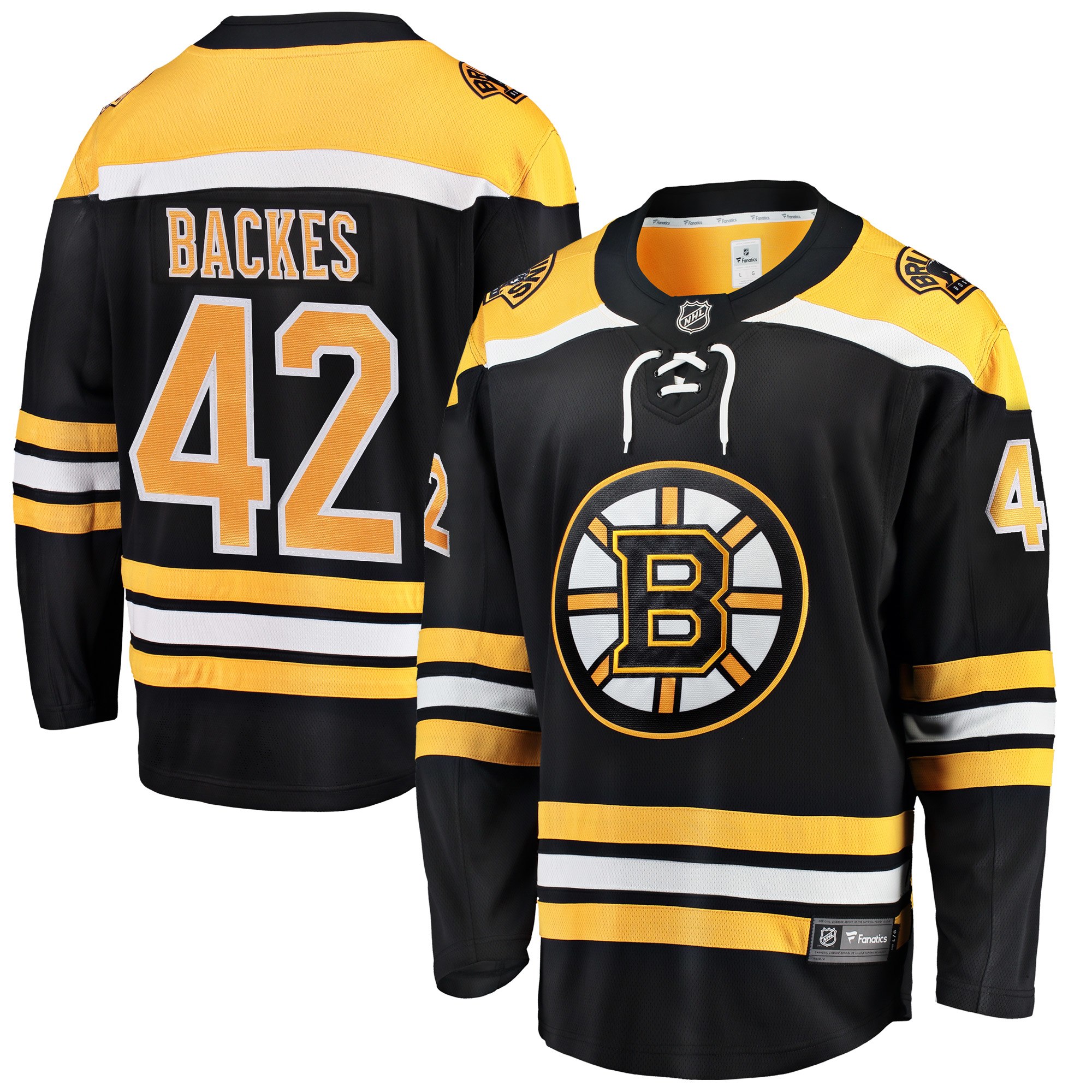 Levně Pánský dres Boston Bruins NHL #42 David Backes Breakaway Alternate Jersey Distribuce: USA,