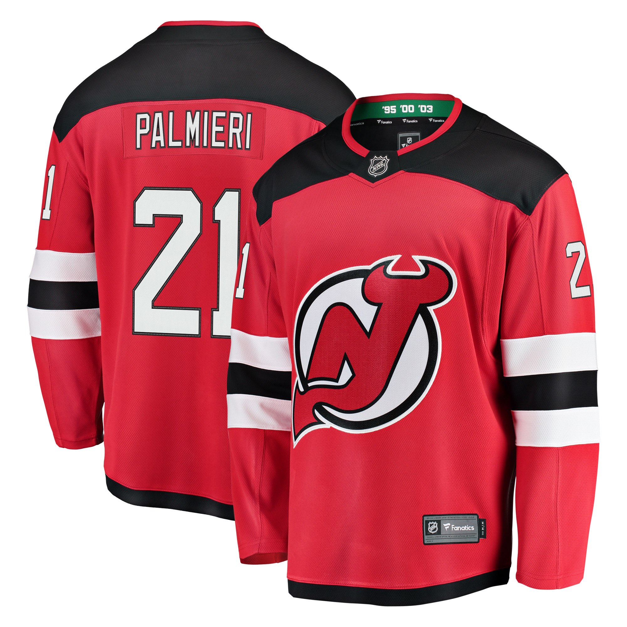 Pánský dres New Jersey Devils NHL #21 Kyle Palmieri Breakaway Alternate Jersey Distribuce: USA, Velikost: XXXL