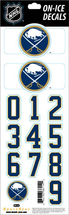 Levně Samolepky na helmu Buffalo Sabres NHL Decals