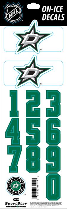 Sport Star Samolepky na helmu Dallas Stars NHL Decals