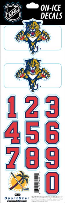 Samolepky na helmu Florida Panthers NHL Decals