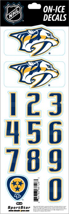 Sport Star Samolepky na helmu Nashville Predators NHL Decals