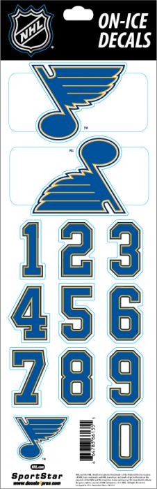Sport Star Samolepky na helmu St. Louis Blues NHL Decals