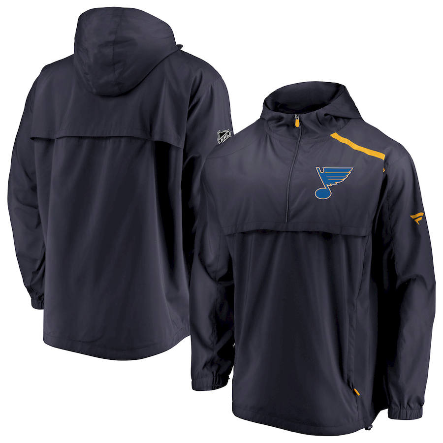 Levně Pánská bunda St. Louis Blues NHL Authentic Pro Rinkside Anorak 1/4-Zip