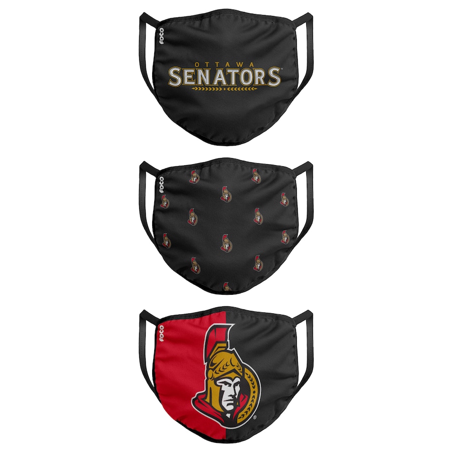 Roušky Ottawa Senators FOCO - set 3 kusy Velikost: dospělá velikost
